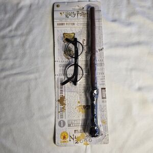 Harry Potter Kids Costume Accessories Wand and Glasses Set ,Sealed